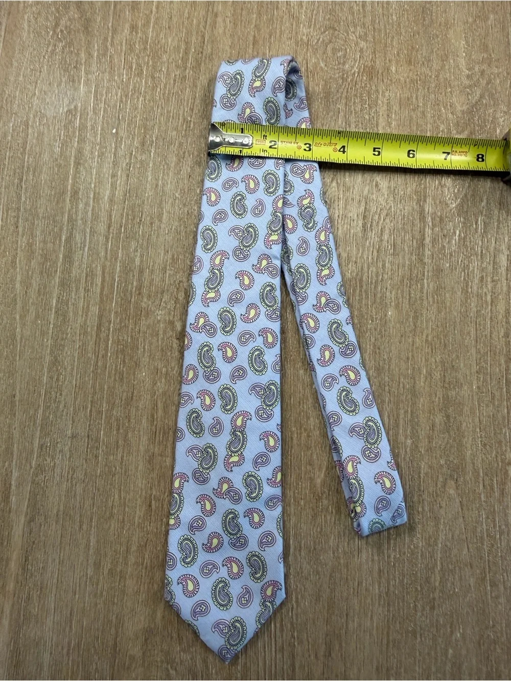 Thomas Pink Light Blue Paisley Italian Silk Tie